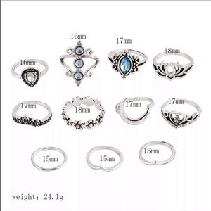 Jewelry - 11 Piece Boho Midi Ring Set Jewelry - 11 Piece Boho Midi Ring Set